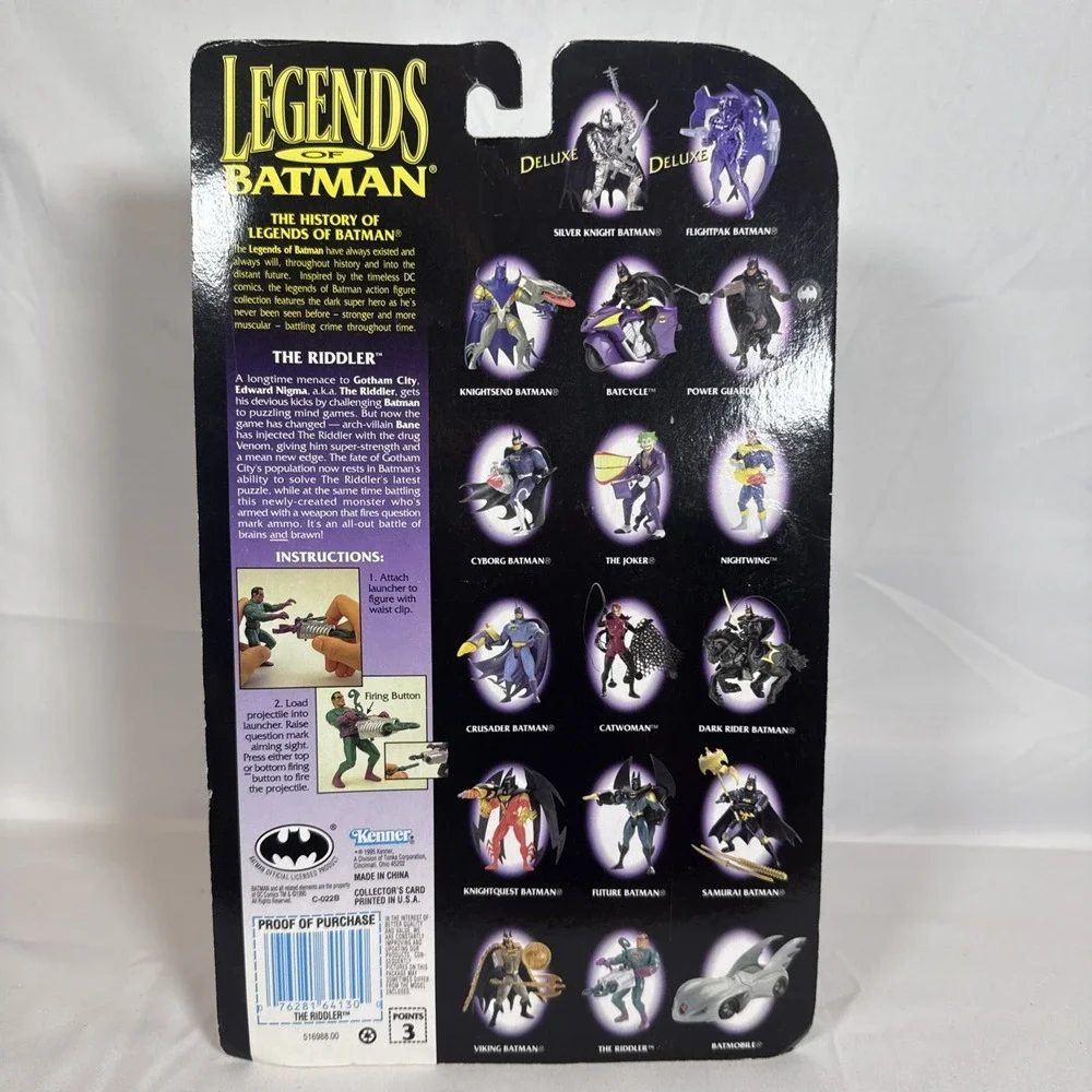 Legends of Batman The Riddler,  1995 Action Figure Kenner